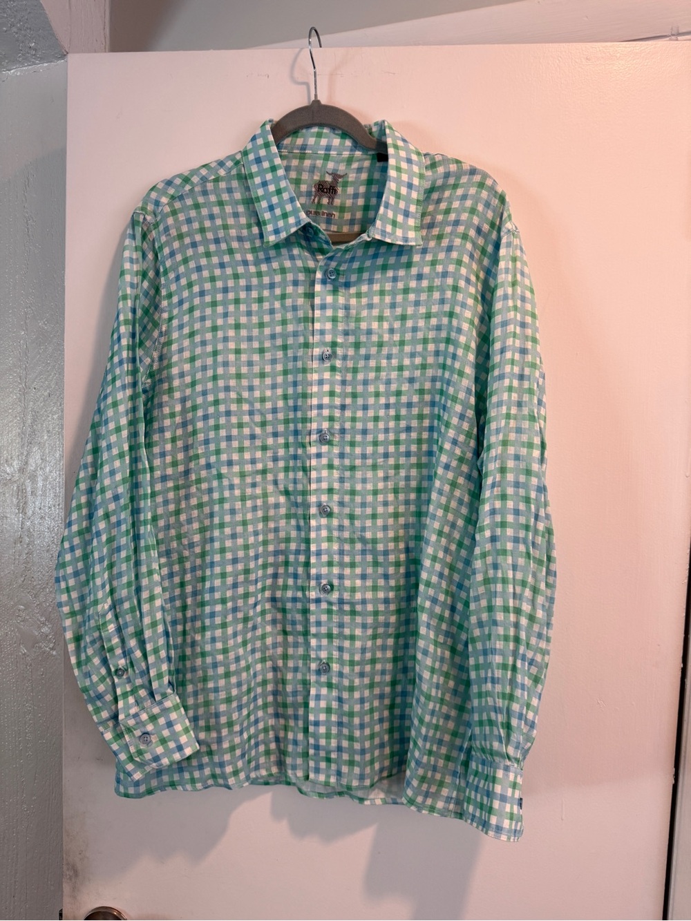 Raffi Linen Button-Down Shirt